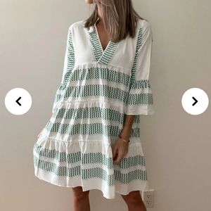 The Porter Collective swing Tiered Short dress S